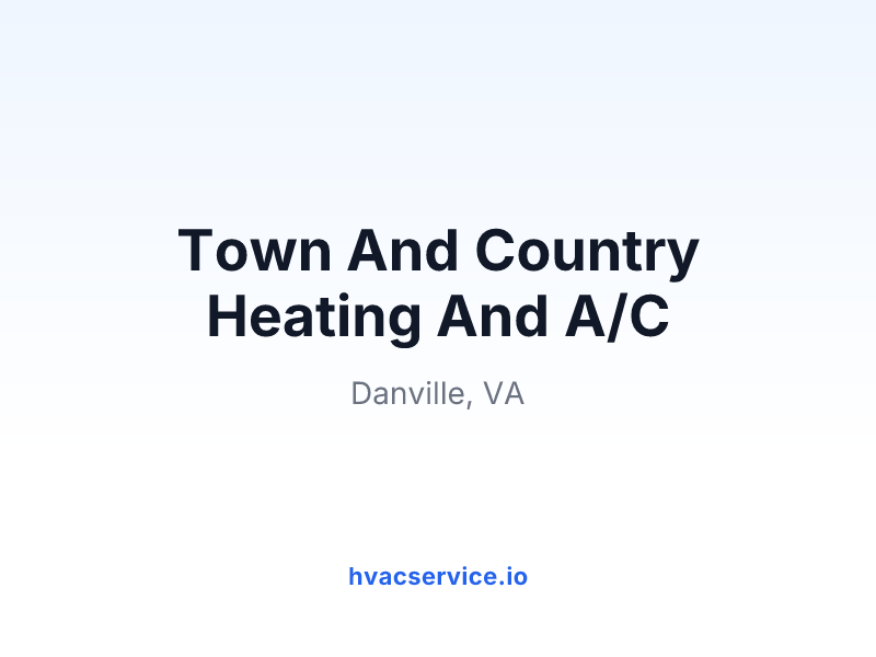 Town And Country Heating And A/C