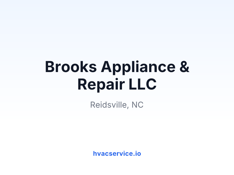 Brooks Appliance & Repair LLC
