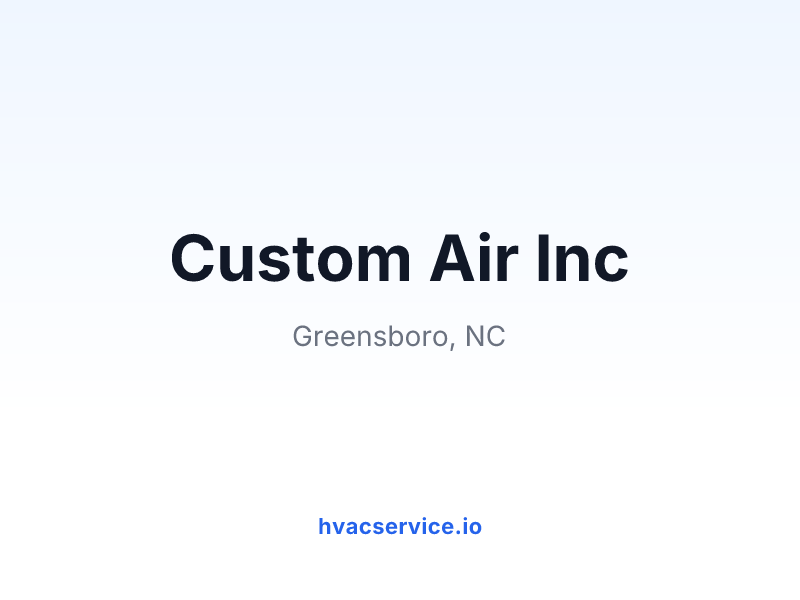 Custom Air Inc