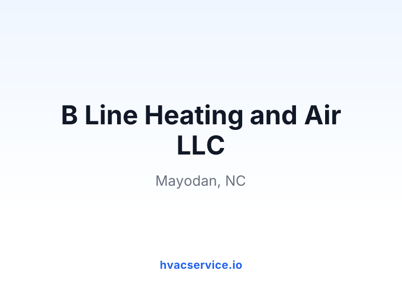 B Line Heating and Air LLC
