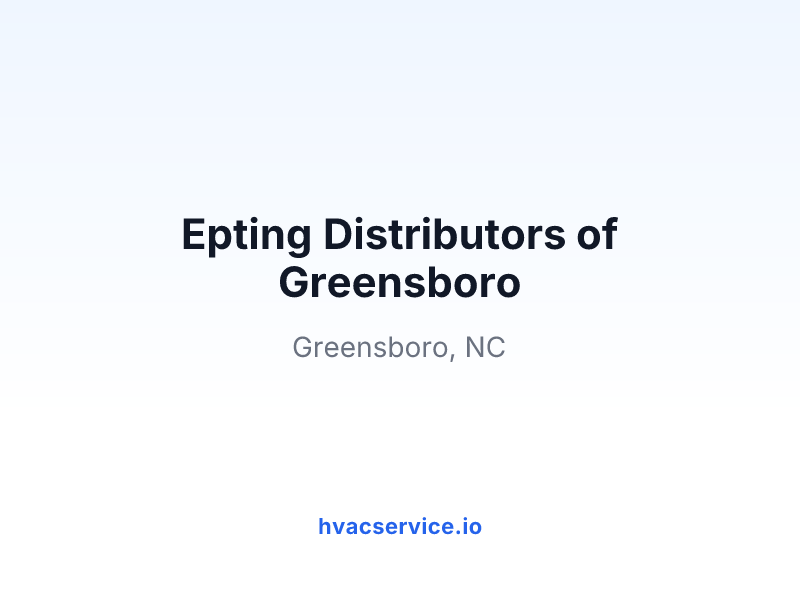 Epting Distributors of Greensboro