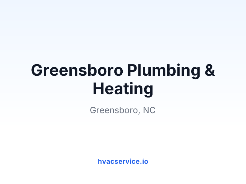 Greensboro Plumbing & Heating