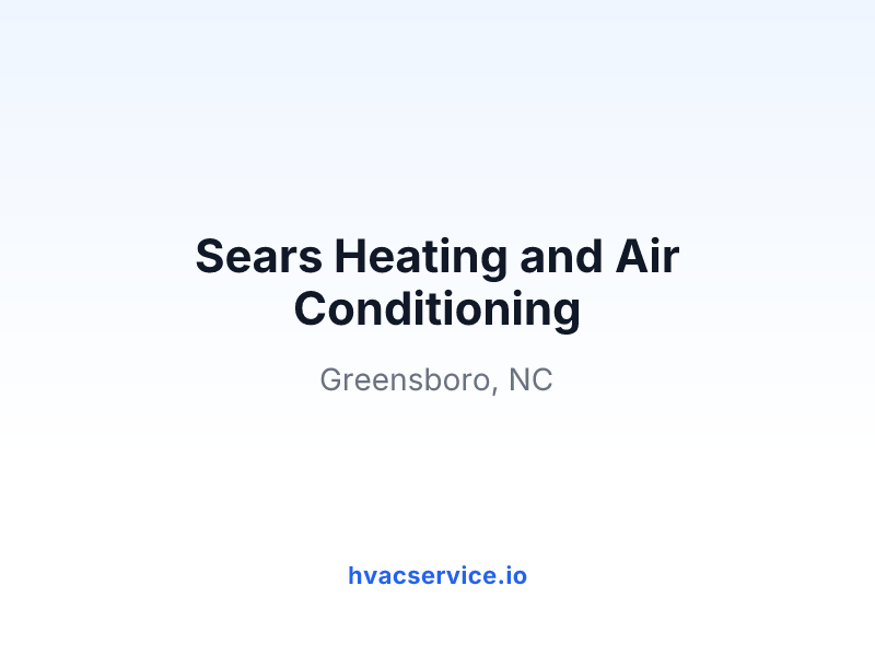 Sears Heating and Air Conditioning