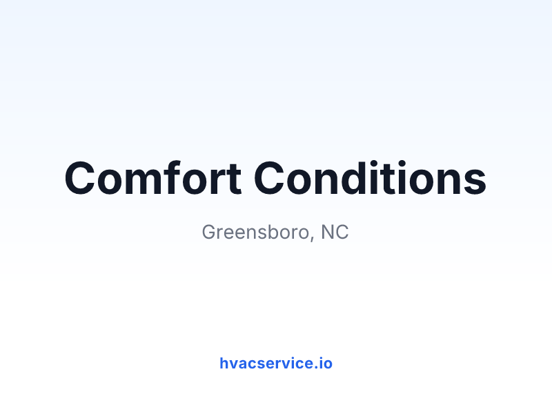 Comfort Conditions