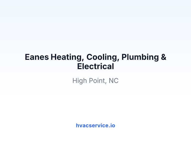 Eanes Heating, Cooling, Plumbing & Electrical