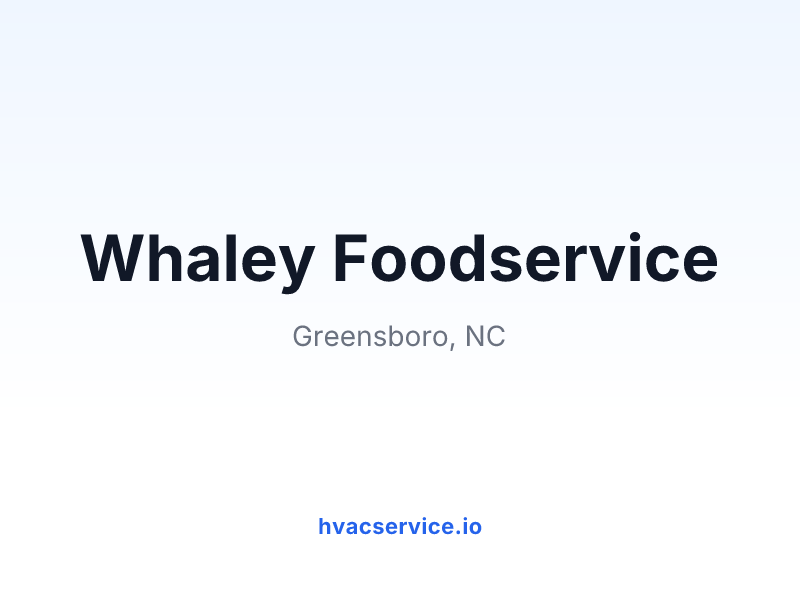 Whaley Foodservice