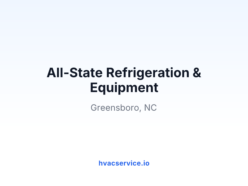 All-State Refrigeration & Equipment