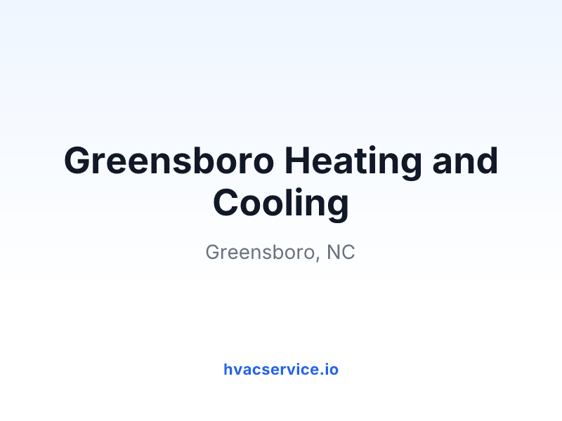 Greensboro Heating and Cooling