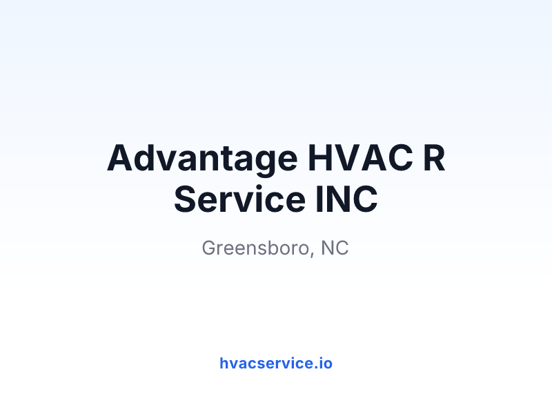 Advantage HVAC R Service INC