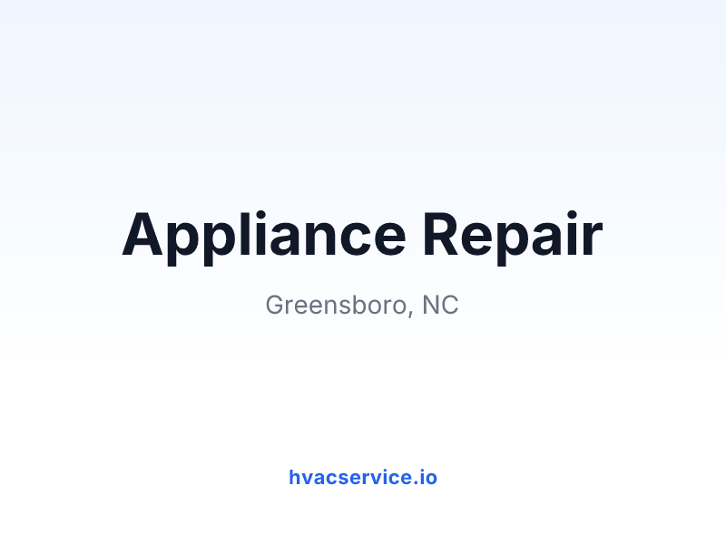 Appliance Repair