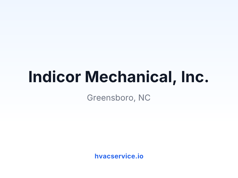 Indicor Mechanical, Inc.