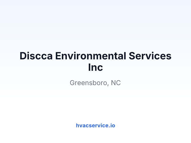Discca Environmental Services Inc
