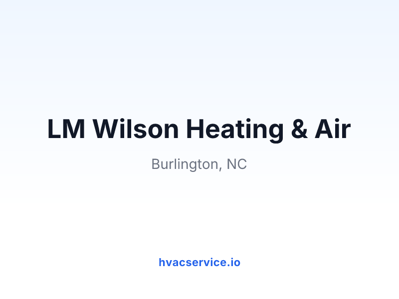 LM Wilson Heating & Air