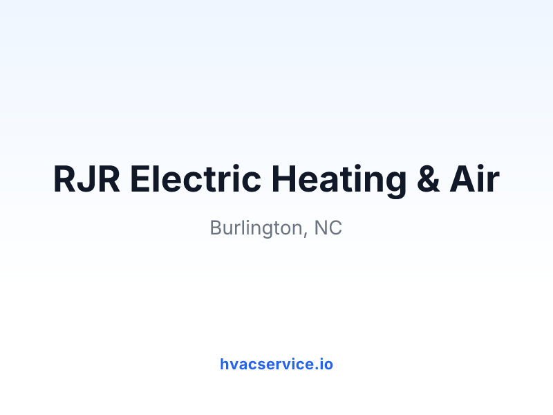RJR Electric Heating & Air