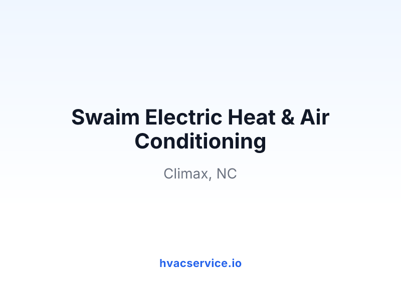 Swaim Electric Heat & Air Conditioning