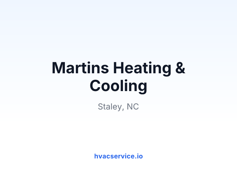 Martins Heating & Cooling