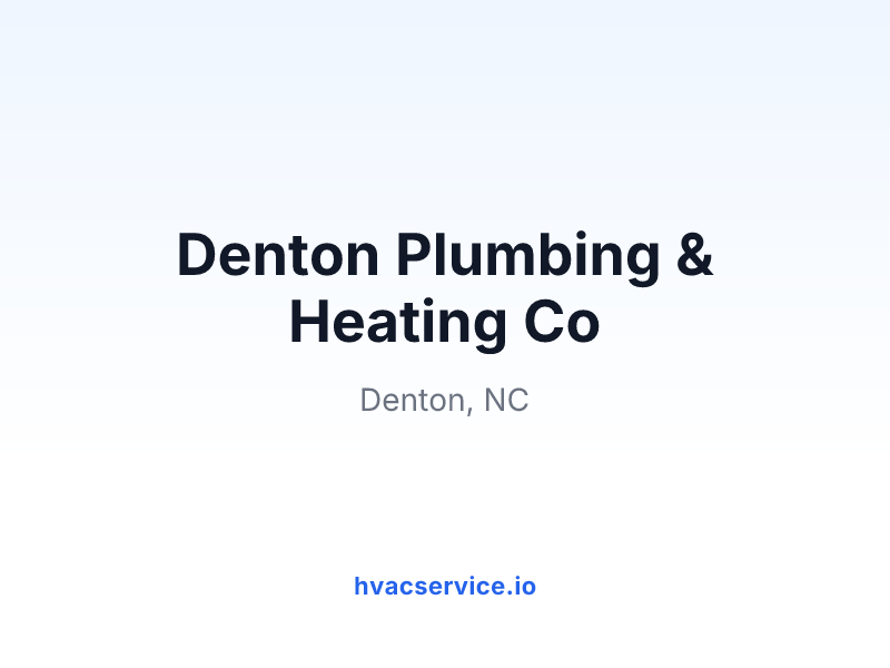 Denton Plumbing & Heating Co