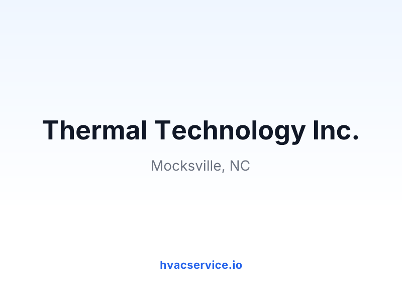 Thermal Technology Inc.