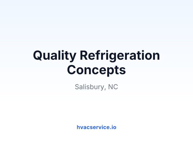 Quality Refrigeration Concepts