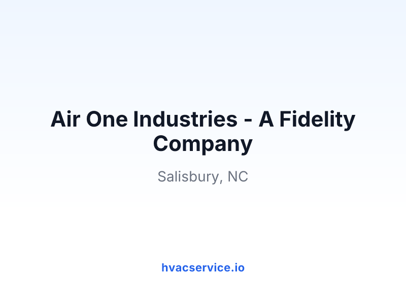 Air One Industries - A Fidelity Company