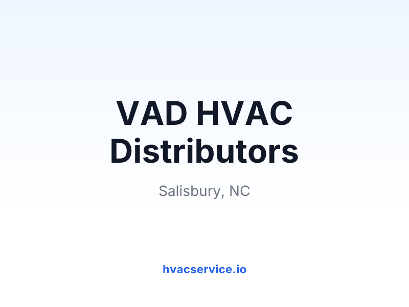 VAD HVAC Distributors