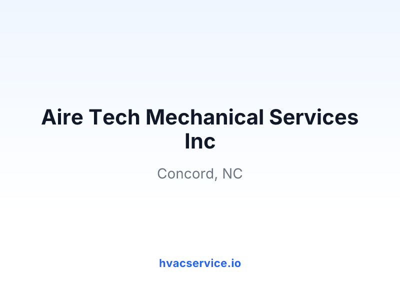 Aire Tech Mechanical Services Inc