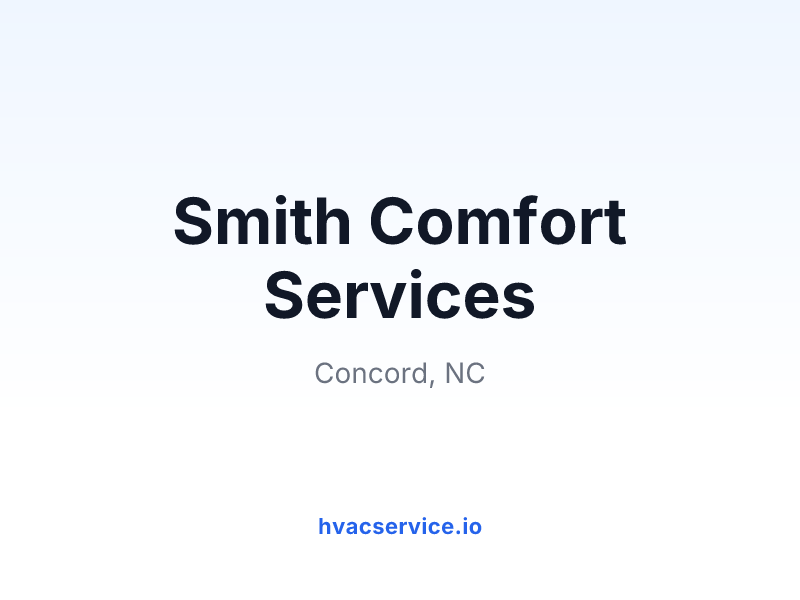 Smith Comfort Services