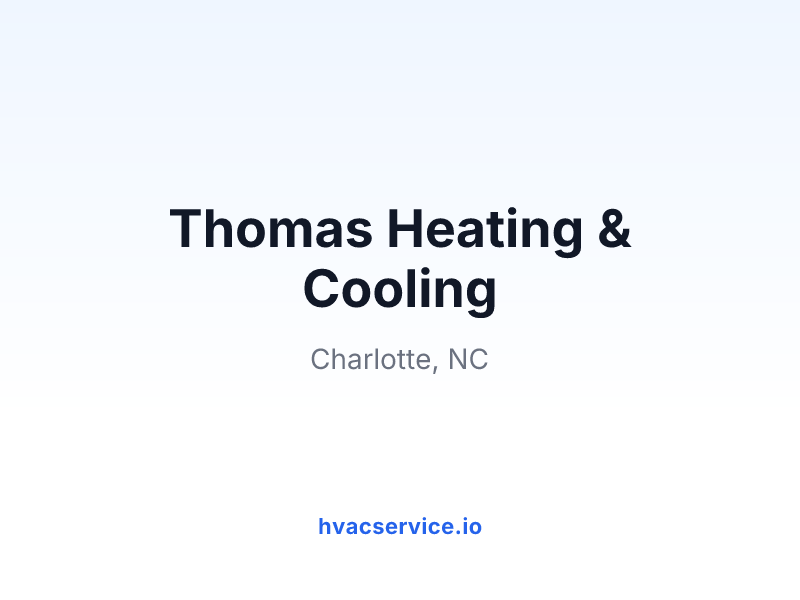 Thomas Heating & Cooling