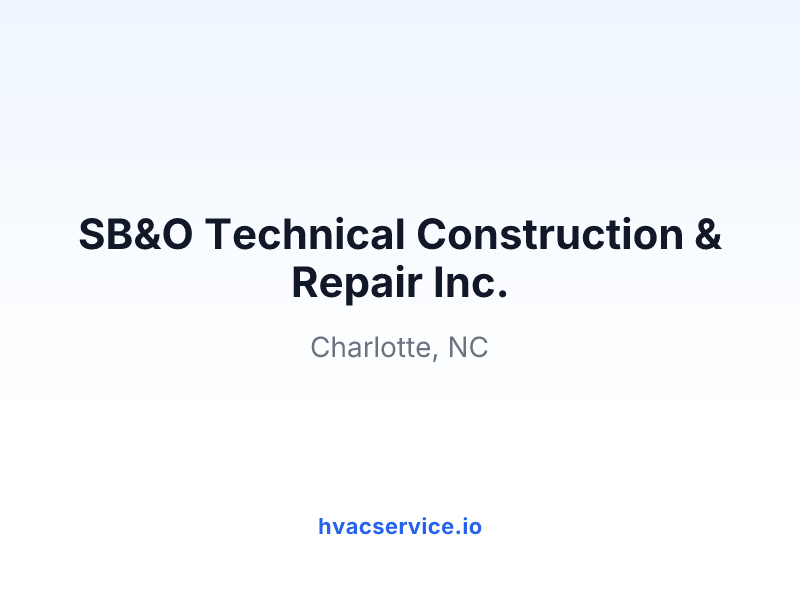 SB&O Technical Construction & Repair Inc.