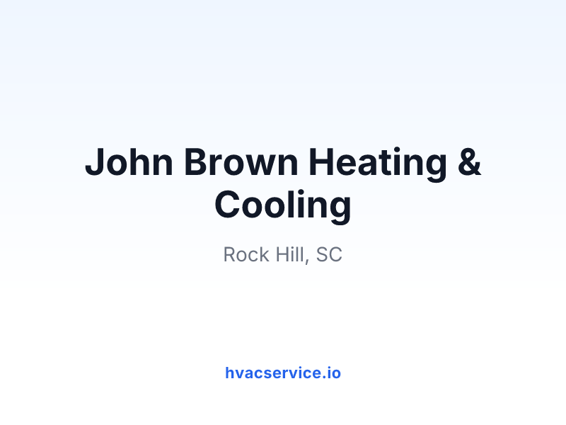 John Brown Heating & Cooling