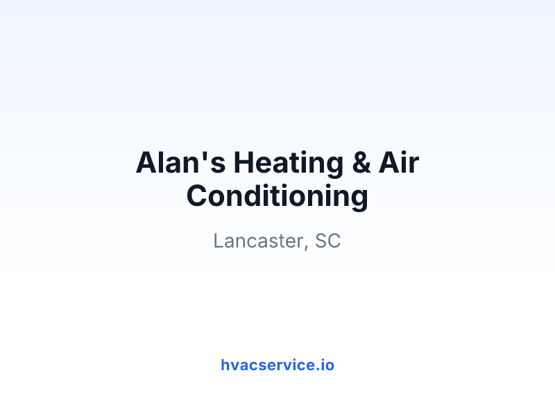 Alan's Heating & Air Conditioning