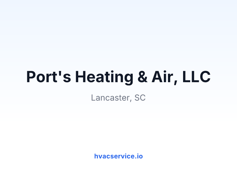 Port's Heating & Air, LLC