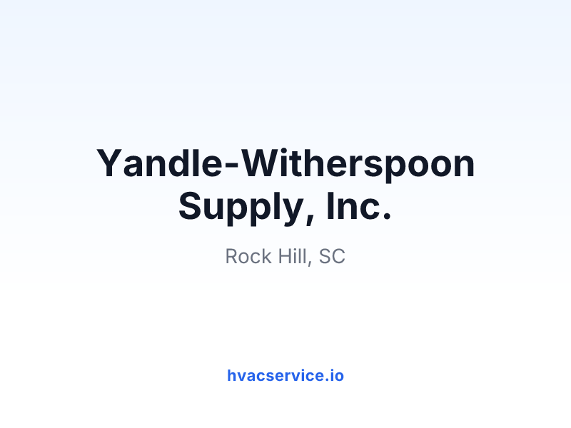 Yandle-Witherspoon Supply, Inc.