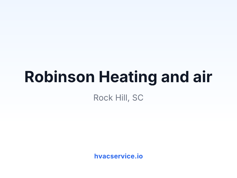 Robinson Heating and air