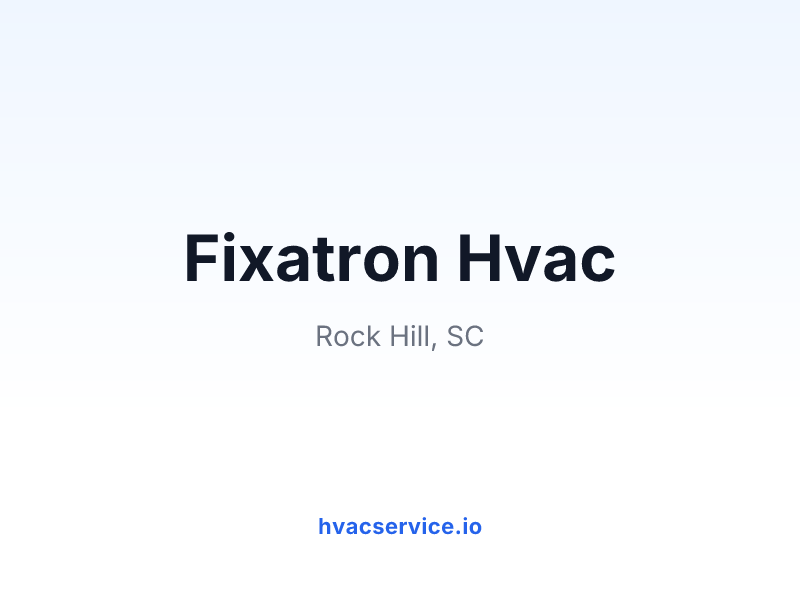 Fixatron Hvac