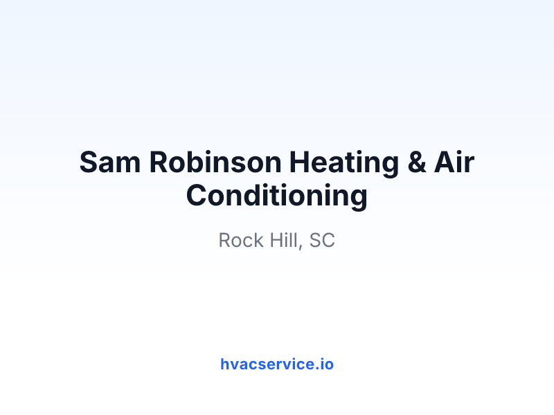 Sam Robinson Heating & Air Conditioning