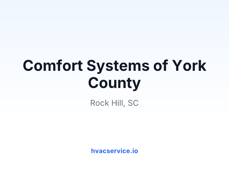 Comfort Systems of York County