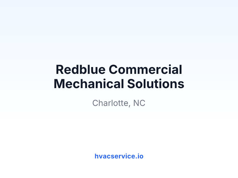 Redblue Commercial Mechanical Solutions