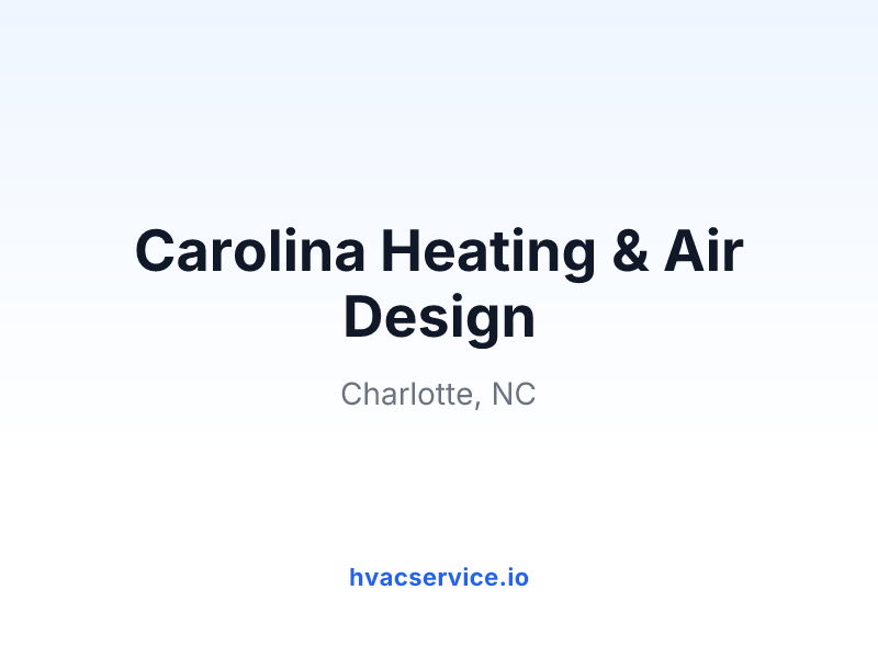 Carolina Heating & Air Design