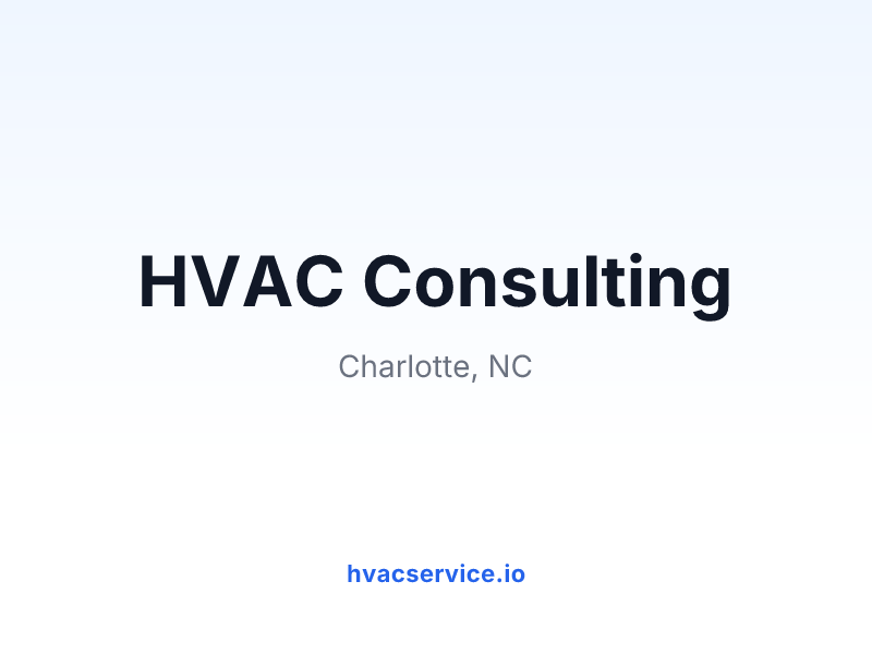 HVAC Consulting