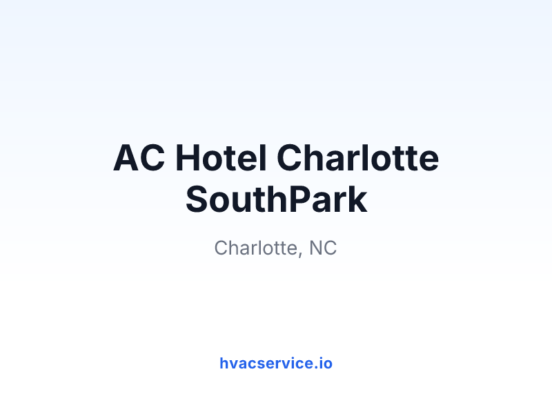AC Hotel Charlotte SouthPark