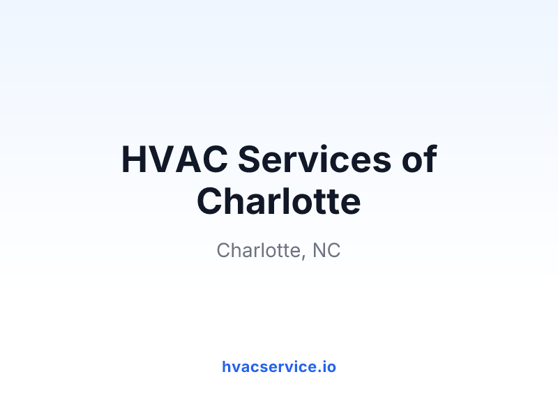 HVAC Services of Charlotte