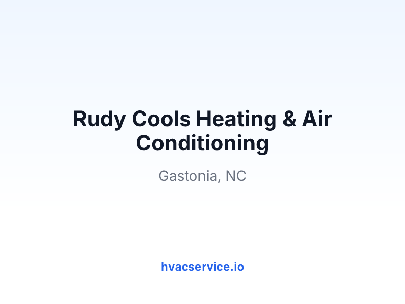 Rudy Cools Heating & Air Conditioning