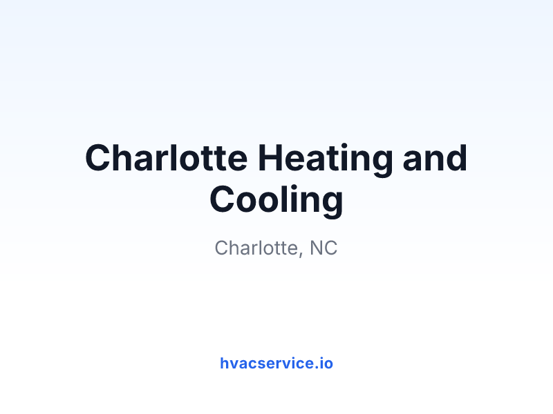 Charlotte Heating and Cooling