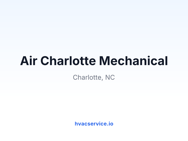 Air Charlotte Mechanical