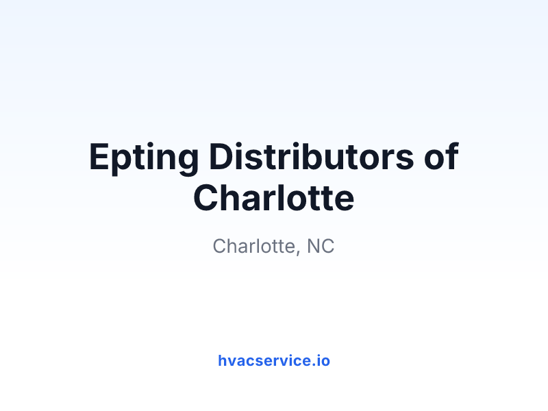 Epting Distributors of Charlotte