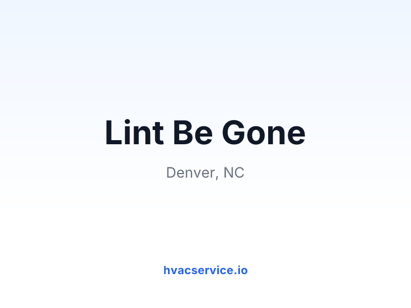 Lint Be Gone