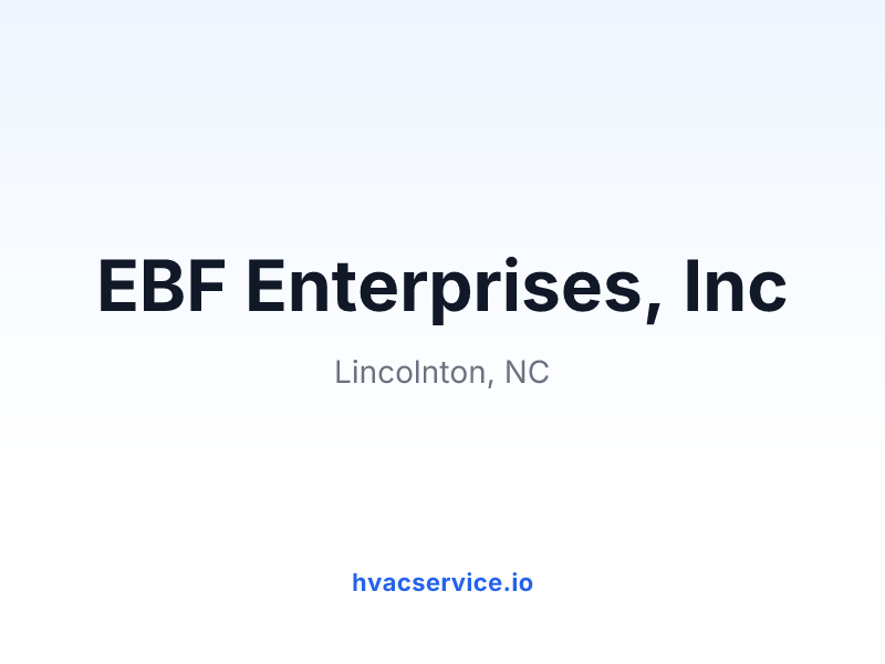 EBF Enterprises, Inc