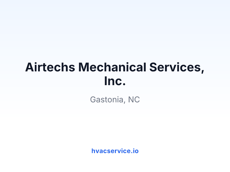 Airtechs Mechanical Services, Inc.