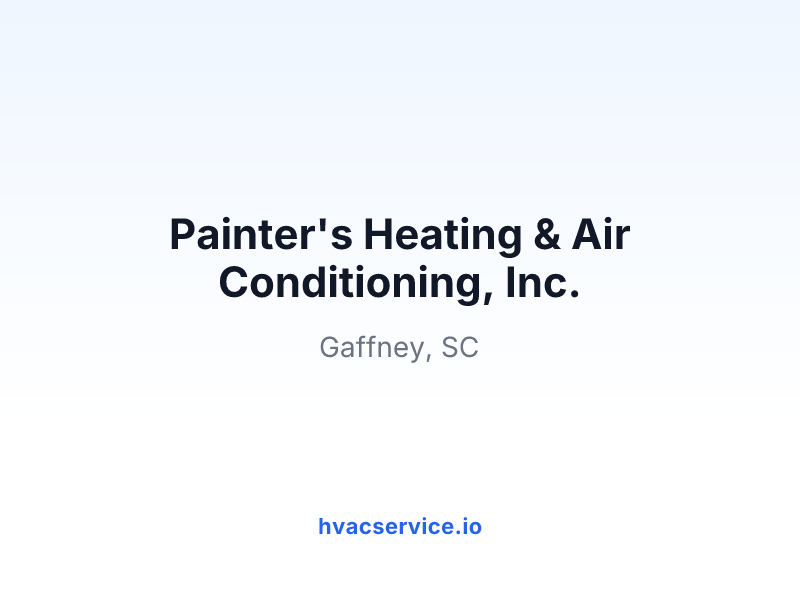 Painter's Heating & Air Conditioning, Inc.